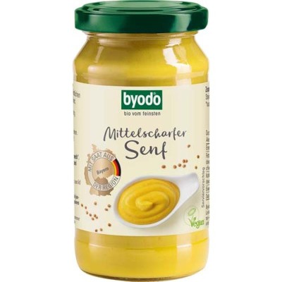 Mustar Bio Mediu Fin Byodo 200ml foto