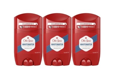Set 3 x Old Spice Antiperspirant Stick Men 50ml Whitewater, All Day Fresh, Intense Fresh Fragrance, Anti-urme albe, revirgorant, prospetime de durata, foto