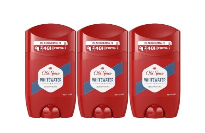 Set 3 x Old Spice Antiperspirant Stick Men 50ml Whitewater, All Day Fresh, Intense Fresh Fragrance, Anti-urme albe, revirgorant, prospetime de durata,