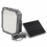 Proiector Solar LED cu Panou Separat, Gri-Negru