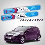 Cumpara ieftin Ștergătoare Dacia Sandero I 2008-2012 | Set Față Flat Premium &ndash; TeamCar&reg;