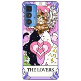 Husa compatibila cu Motorola Edge 20 Lite model Cat lovers, Silicon, TPU, Viceversa, Transparent, Carcasa