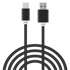 Cablu Transfer Date si Incarcare USB Type-C Textil foto