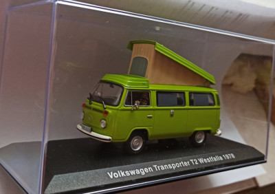 Macheta VW Transporter T2 Westfalia 1978 rulota - IXO/Altaya 1/43 Volkswagen foto