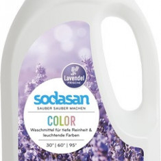 Detergent Lichid pentru Rufe Colorate cu Lavanda Bio 1.5L Sodasan