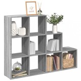 VidaXL Bibliotecă/separator cameră sonoma gri 137,5x29x103,5 cm lemn