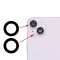 Geam Camera Spate iPhone 14 Plus , Negru ,doar sticla cu adeziv , set complet