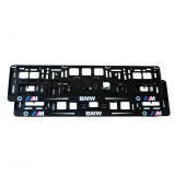 Set 2 bucati suport numar inmatriculare M, BMW