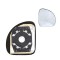 Geam oglinda exterioara cu suport fixare Fiat Multipla (186), 01.1999-02.2010, Dreapta, geam convex; cromat; superior