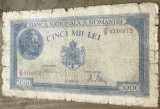 BNKRO001 Romania bancnota 5000 lei 1945