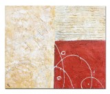 Tablou abstract pictat manual, Fantezie 4, 60x50cm ulei pe panza in relief efect 3D, gata de agatat pe perete