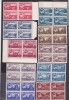 Romania 1947 - Uzuale Mihai - Vederi LP 219, blocuri de 4 timbre MNH, Regi, Nestampilat