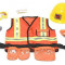 Costum de carnaval jocuri de rol Constructor Melissa and Doug