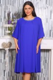 Cumpara ieftin Rochie din Voal Karola Albastru electric - 52Marimea