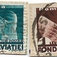 Trimiteri postale Fondul aviatiei, 1936 - valori obliterate