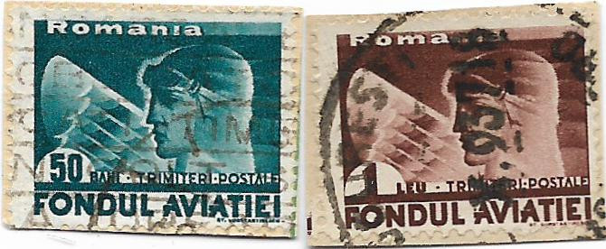 Trimiteri postale Fondul aviatiei, 1936 - valori obliterate