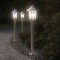 Gossi lampa exterioara de podea, argintiu, 80 cm, otel inoxidabil