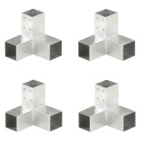 Cumpara ieftin Conectori de grinda, forma Y, 4 buc, 71x71 mm, metal galvanizat