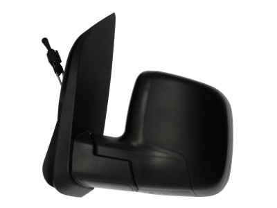 Oglinda usa exterioara Citroen Nemo (Aa), 10.2007-, Fiat Fiorino/Qubo, 10.2007-, Peugeot Bipper, 10.2007-, partea Stanga, ajustare nivel; carcasa nea foto