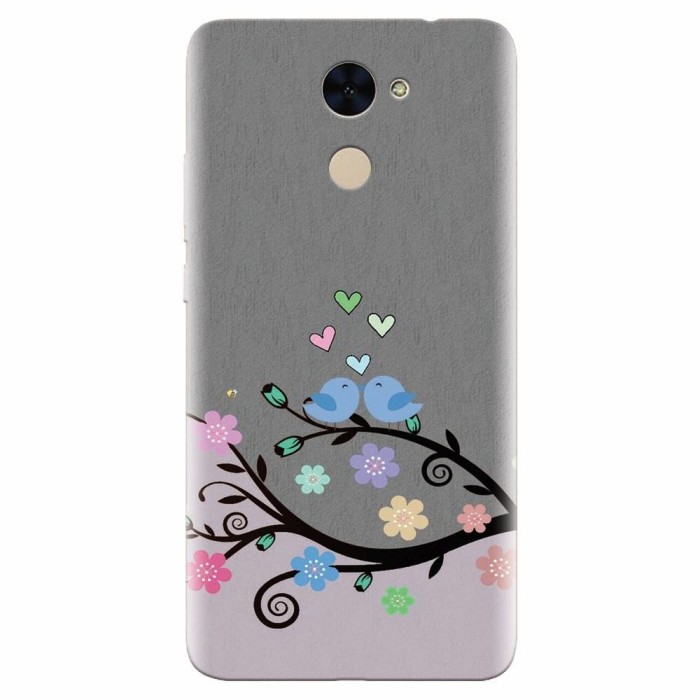 Husa silicon pentru Huawei Y7 Prime 2017, Bird Love