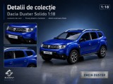 Machetă Solido Dacia Duster 1:18 Bleu Cosmos - cutie originală, folii, tipla, noua