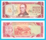Liberia (p#26) 5 Dollars 2003 UNC 'Edward Roye'; (ROG CITITI DETALIILE!)