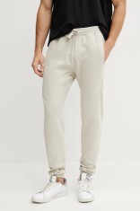adidas pantaloni de trening din bumbac ALL SZN barbati, culoarea bej, uni, JI6390