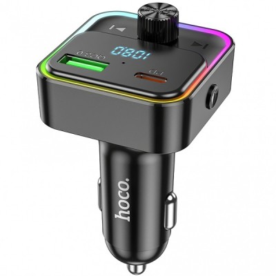 Modulator FM Bluetooth HOCO E81, 1 x USB-A - 1 x USB-C foto