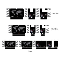 Stickere cutii laterale si centrala rezistente UV Honda Africa Twin