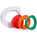 Adaptor de toaleta pentru pisici Litter Kwitter, Linomag&reg;, Kit pentru educare pisicii la toaleta, Reutilizabil, Instructiuni pe DVD, Multicolor