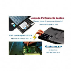 Upgrade Performanta Laptop inlocuire Hardisk cu SSD : mareste viteza de operare a sistemului