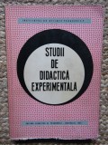 TUDII DE DIDACTICA EXPERIMENTALA , sub redactia V. BUNESCU si P. POPESCU - NEVEANU , 1965