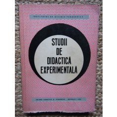 TUDII DE DIDACTICA EXPERIMENTALA , sub redactia V. BUNESCU si P. POPESCU - NEVEANU , 1965