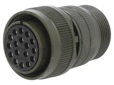 Conector circular aluminiu 20 MS/DS foto