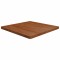Gossi blat de masa patrat maro inchis 80x80x4 cm lemn stejar tratat