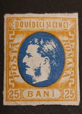 Romania 1869 - Carol l cu Favoriti,Lp.28 foto