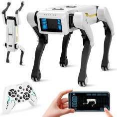 Caine Robot Inteligent iUni 8002, Control prin Telecomanda, Aplicatie, Comenzi Vocale, Programabil, 25+ Functii Interactive, Dans, Povesti, Muzica