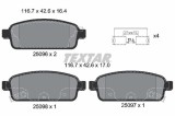Set placute frana TEXTAR 2509602