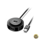 Hub USB UGREEN CR106 4 x USB-A 1m Negru