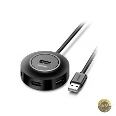 Hub USB UGREEN CR106 4 x USB-A 1m Negru