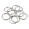 Set 10 inele metalice pentru chei Crisalida, diametru 28 mm, Argintiu