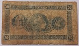 Grecia 50 Lepta 1920 - Bancnota Rara - Numismatica Europa