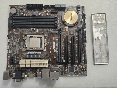 Placa de baza ASUS H97M-PLUS, Socket 1150 + Procesor Intel I3 4160 foto
