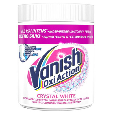 Solutie de Rufe Pudra VANISH Oxi White Powder, 423 g, Detergent Automat pentru Haine, Detergent Pudra pentru Haine, Solutii Curatare a Hainelor, Solut foto