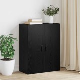 vidaXL Dulap de perete Stejar Negru 69,5 x 34 x 90 cm Lemn compozit 879464