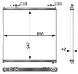 MAHLE CIR 11 000P Radiator temperatura scazuta, intercooler