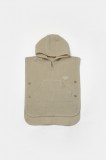 Prosop plaja - poncho copii din muselina absorbanta, Verde, BabyCosy