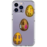 Husa personalizata apple iphone 15 pro, egg gold