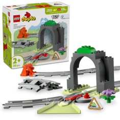 LEGO&reg; DUPLO - Set de extindere Tunel si sine de cale ferata 10425, 20 piese