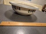 Vas ceramica alba pictat - vechi